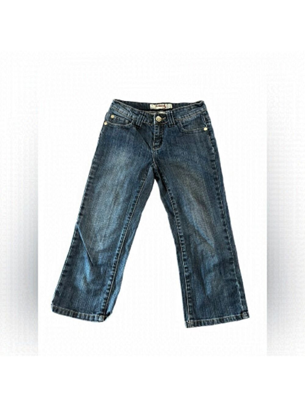Vintage Liquid X Cropped Jeans
